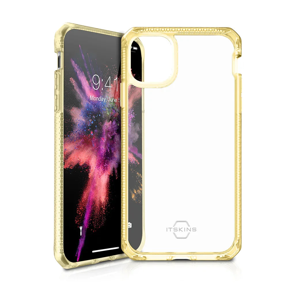 Itskins Hybrid Frost iPhone 11 Pro Case - Light Yellow - Tashqila Itskins Hybrid Frost iPhone 11 Pro Case - Light Yellow - Tashqila